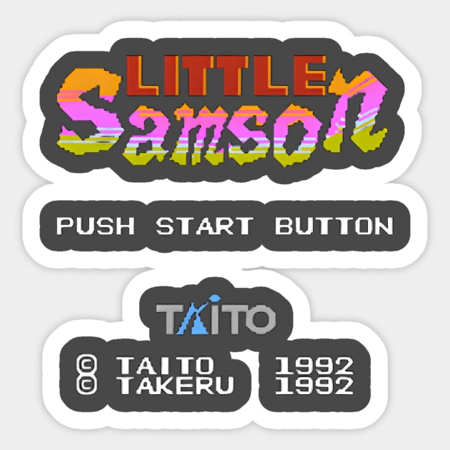 Little Samson start screen!! Sticker by AlphaNerdsUnited